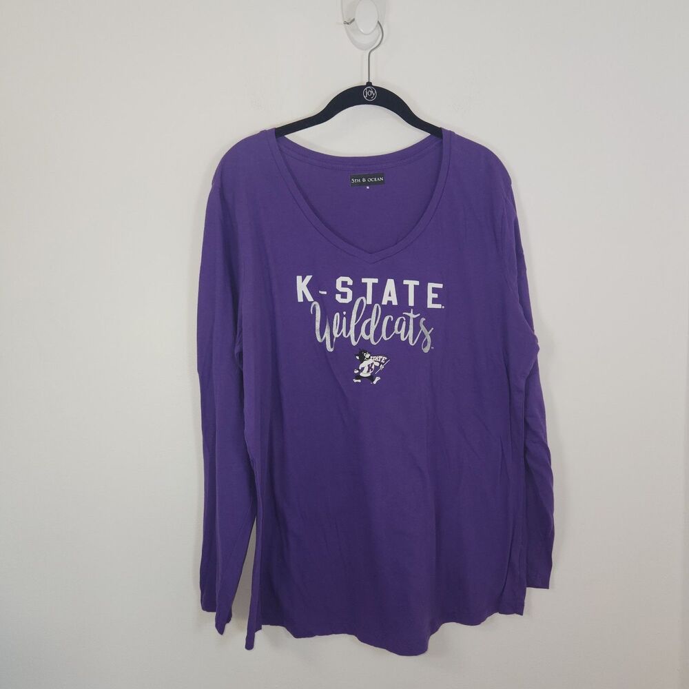 K-State Wildcats L/S Womens Purple Soft TShirt XL KSU
